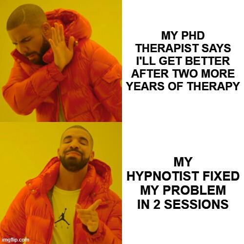 meme hypnosis vs therapy meme